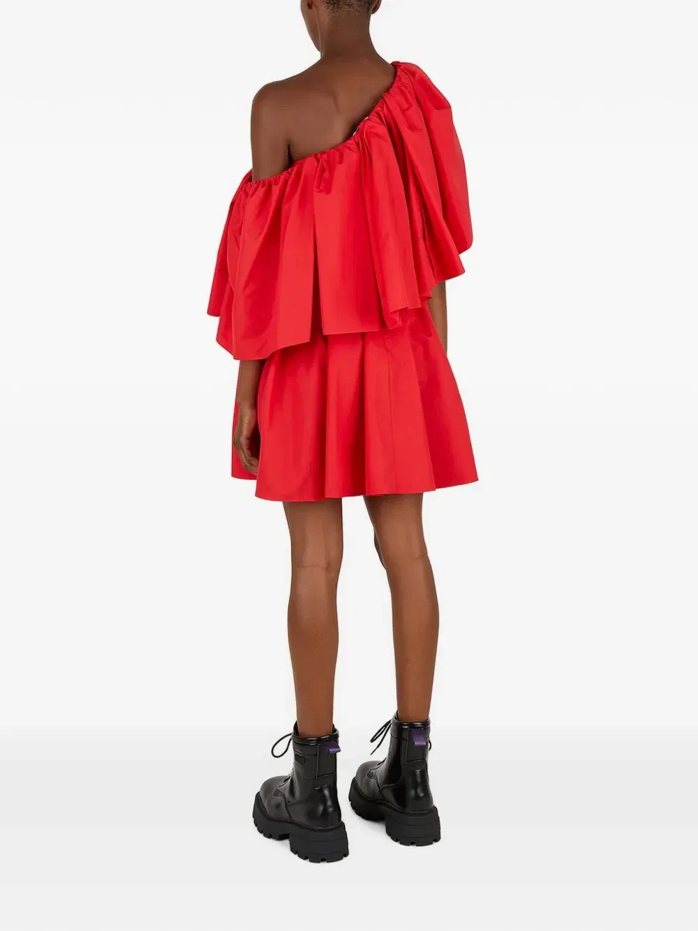 Платье мини с открытыми плечами Alexander Mcqueen, красный — фото 4