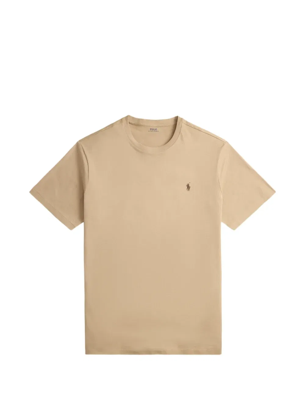 Футболка с логотипом и вышивкой Polo Ralph Lauren, коричневый