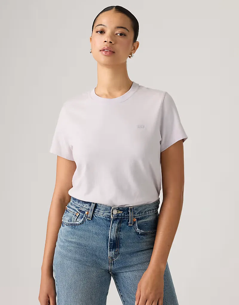 Хлопковая футболка Levi's Favorite светло-фиолетового — фото 3