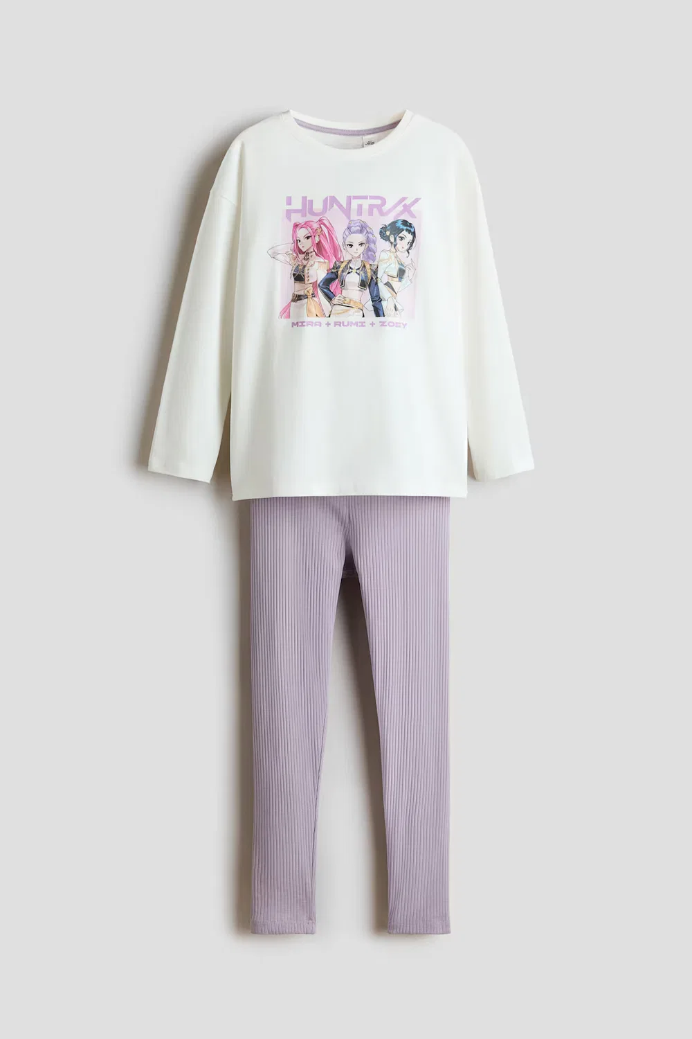 Пижама из набивного хлопка H&M, Lila/Kpop Demon Hunters
