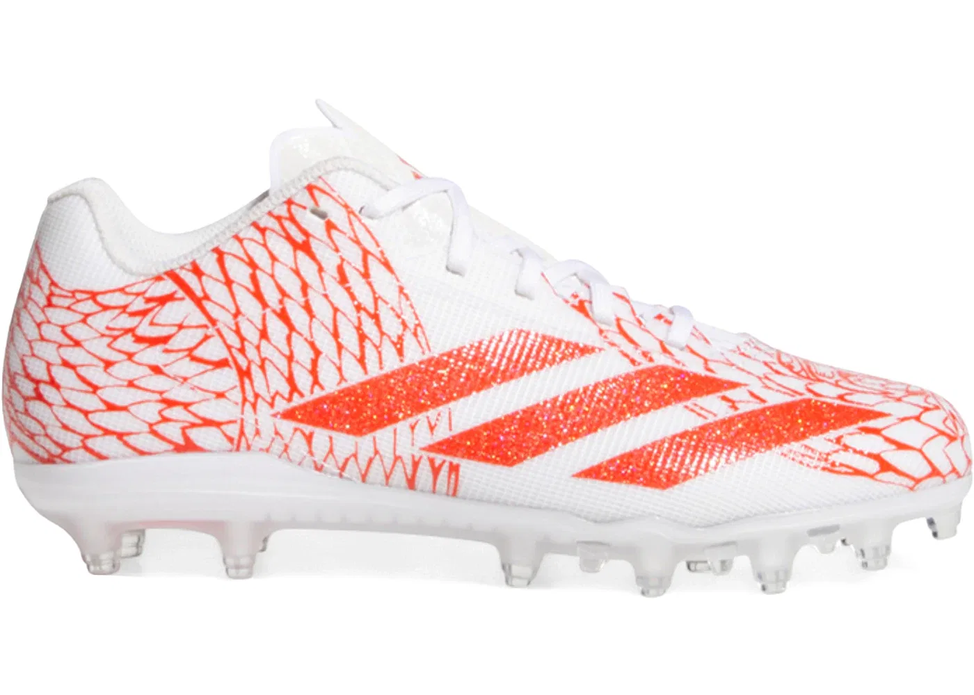 Детские бутсы Adizero Electric II Adidas, Footwear White/Collegiate Orange