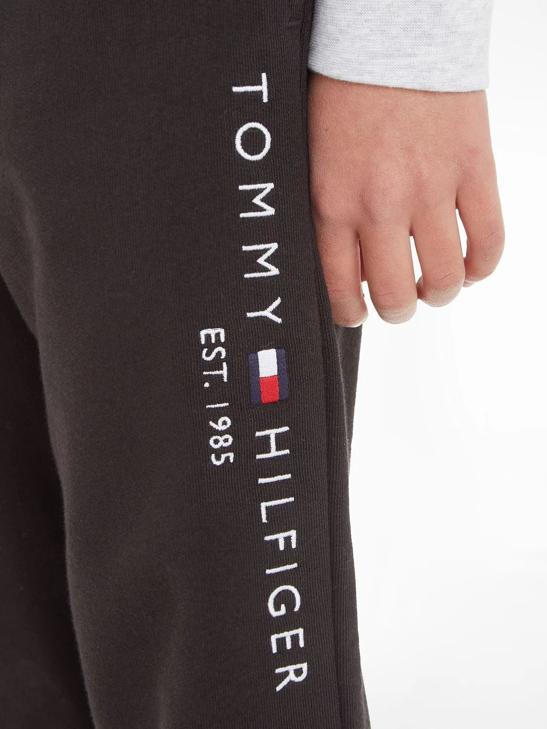 Джоггеры хлопковые Tommy Hilfiger, черные — фото 3