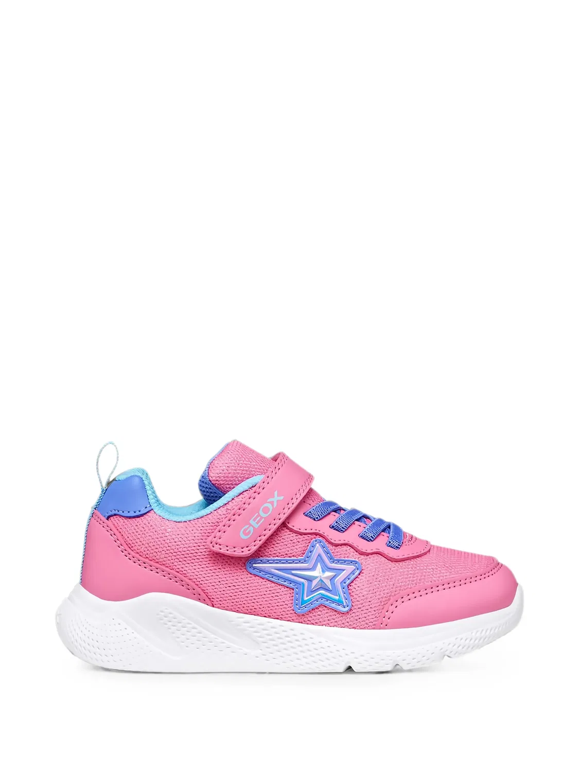 Кроссовки Sprintye с нашивками Geox Kids, розовый — фото 2