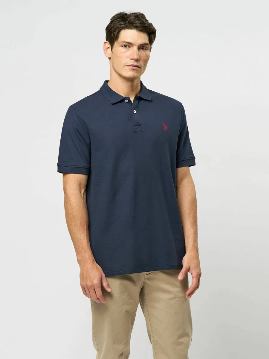 Рубашка на пуговицах стандартного кроя 'UMAlfred' сапфирового цвета U.S. Polo Assn. — фото 3