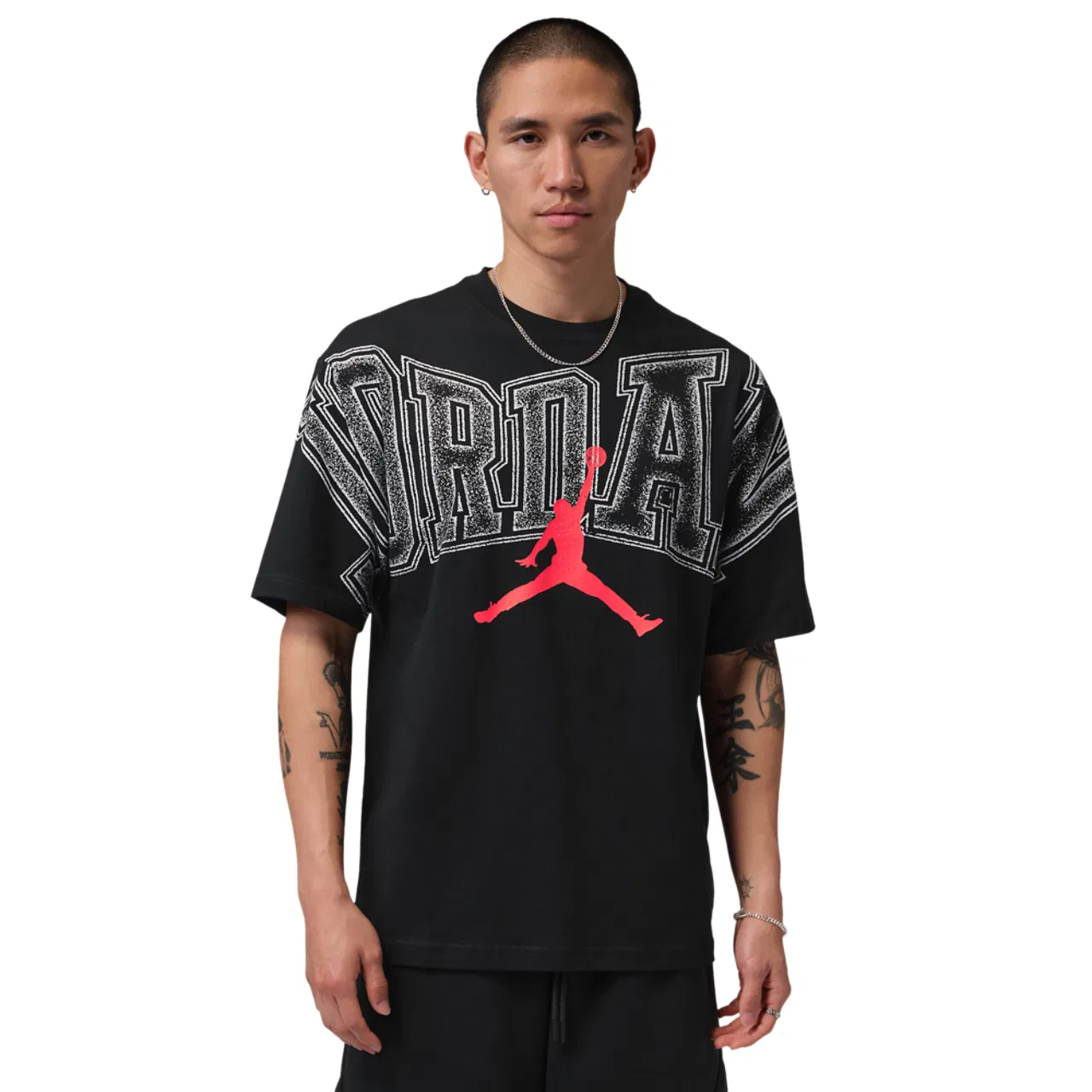 Мужская футболка с коротким рукавом с принтом Jordan New Stretch Gfx SS Crew Jordan, Black