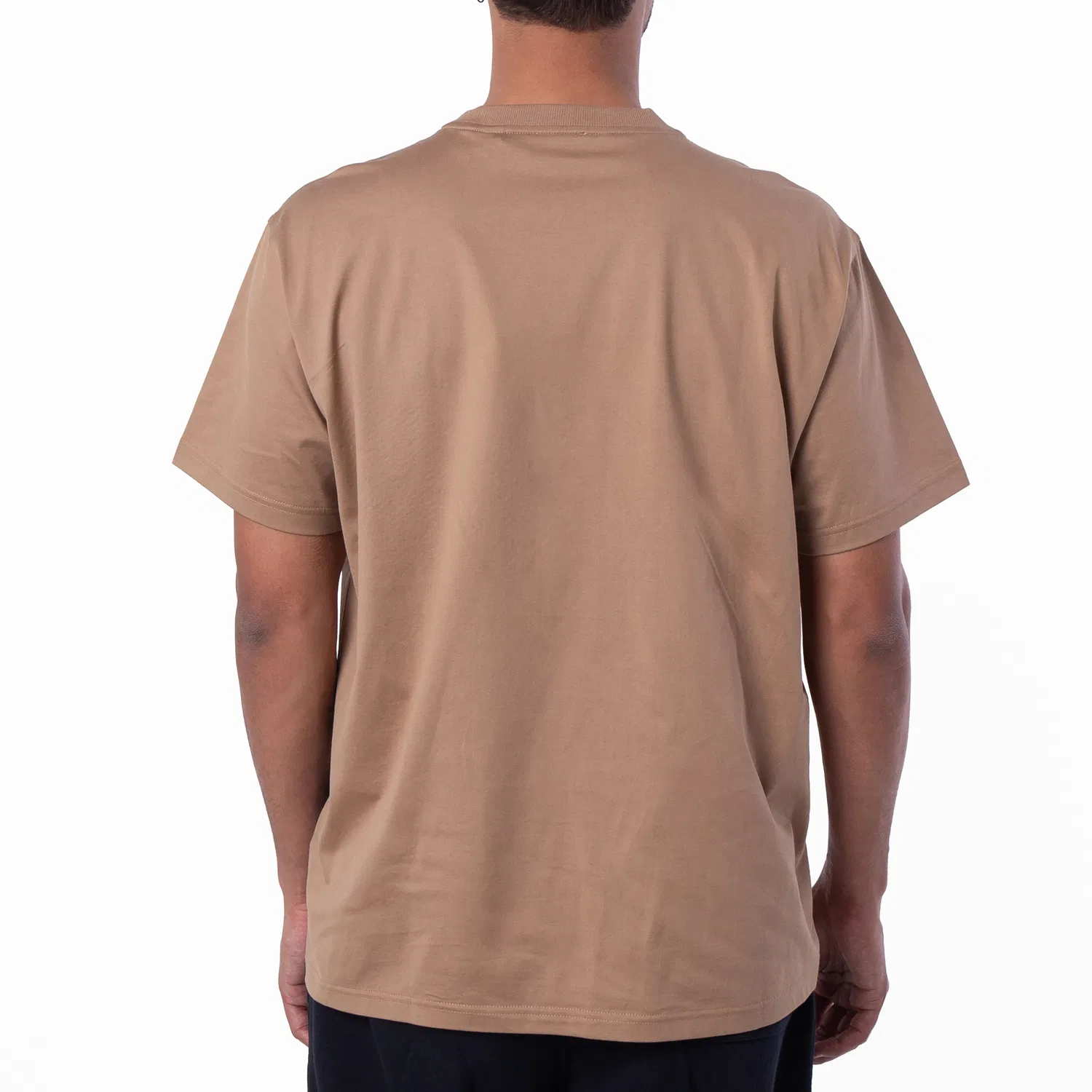 Футболка хлопковая Harriston Logo Print Burberry, Camel — фото 4
