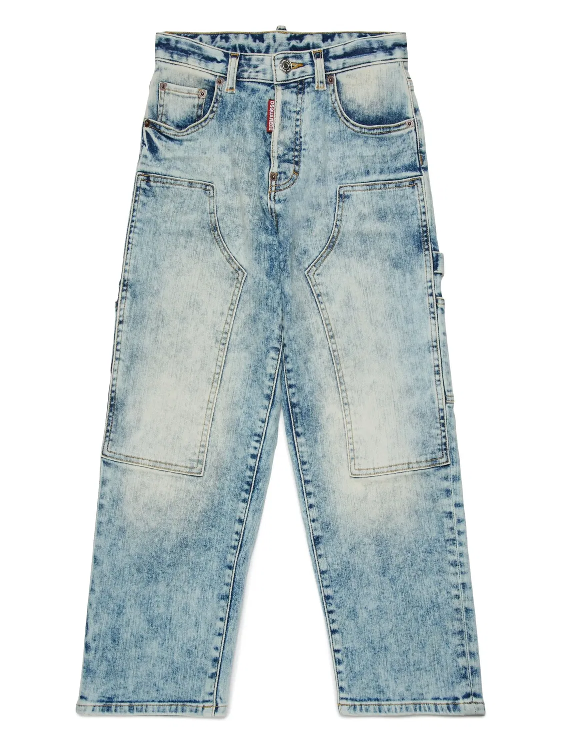Джинсы с wide-leg DSQUARED2, светло-голубой