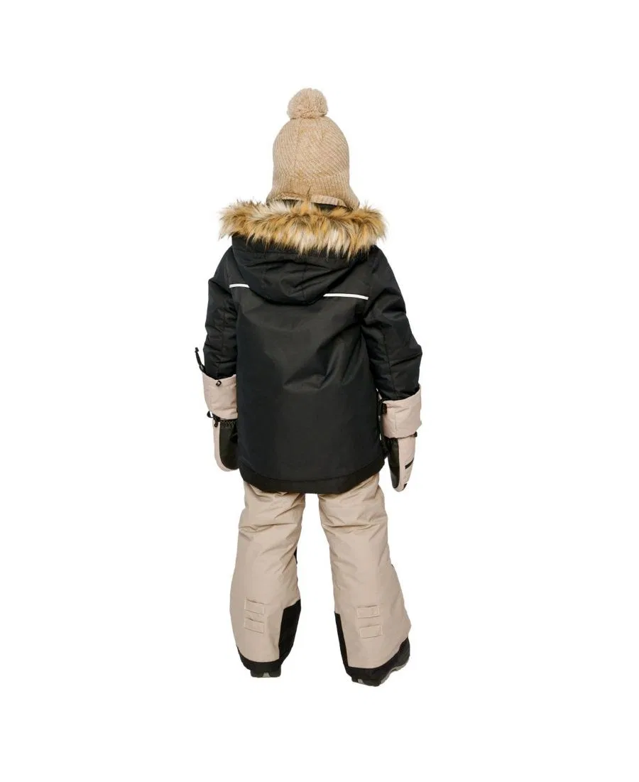 Детский комплект из куртки и снежных брюк Deux par Deux, Black And Beige — фото 4