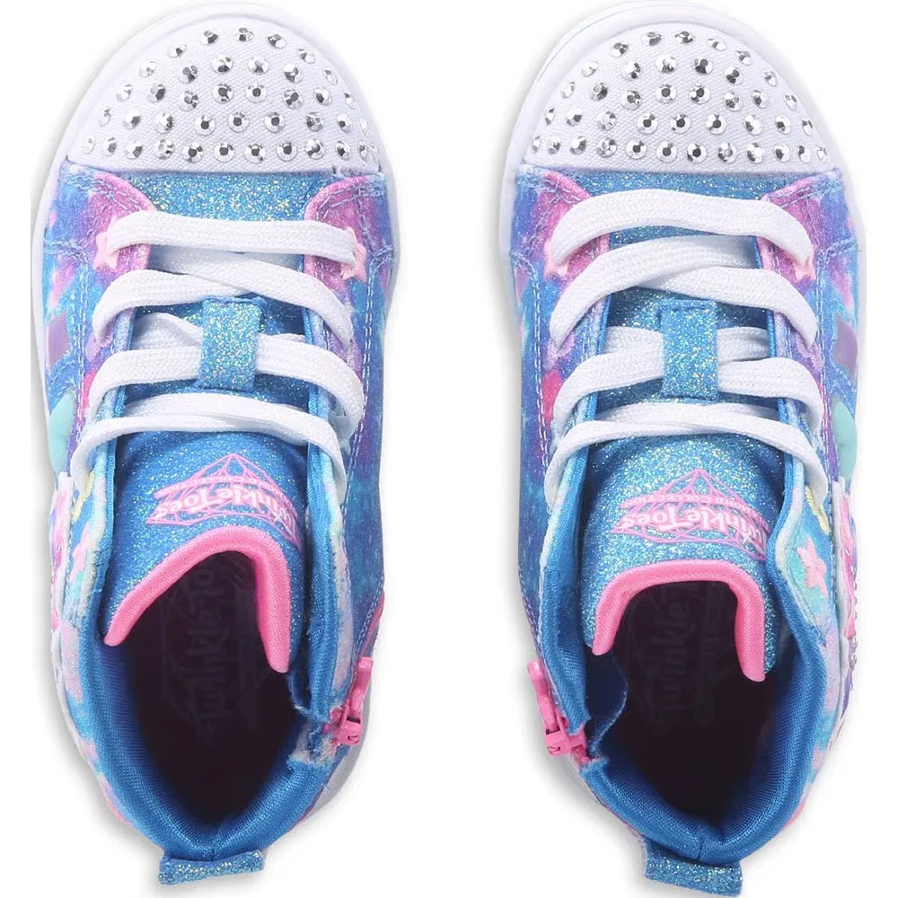 Детские кроссовки Twi-Lite со светящейся подошвой для малышей Skechers, Blue Multi — фото 4