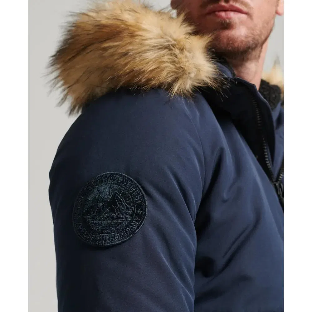 Женская куртка-бомбер Superdry Everest, Цвет Atlantikblau — фото 4