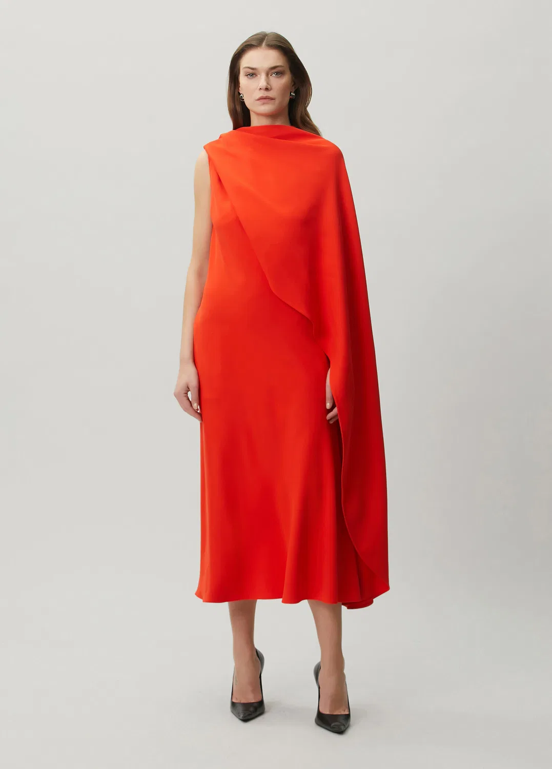 Коктейльное платье Balenciaga, red