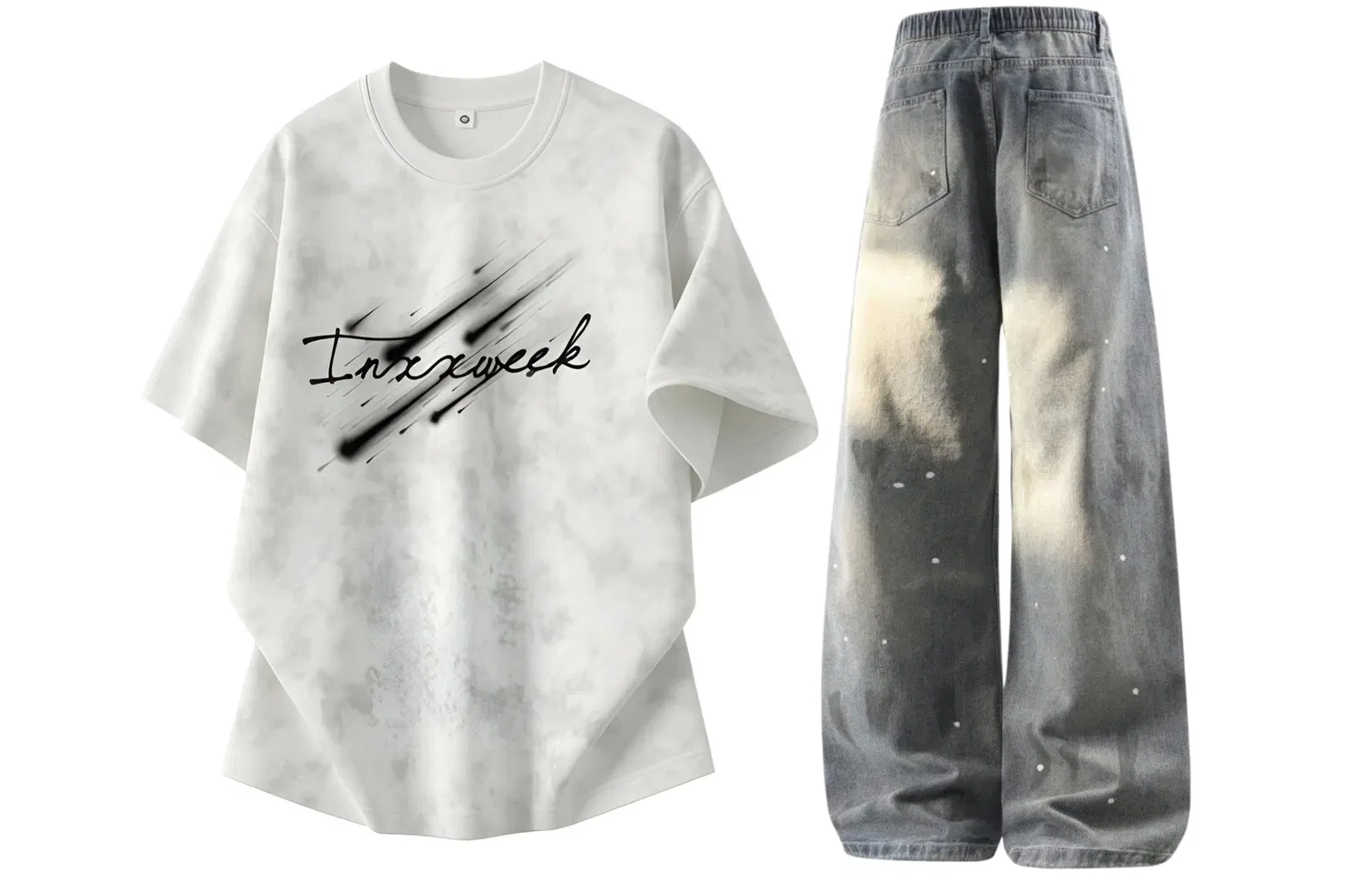 Детский комплект спортивной одежды с круглым вырезом Casual Sportswear Unisex GWAF — фото 4