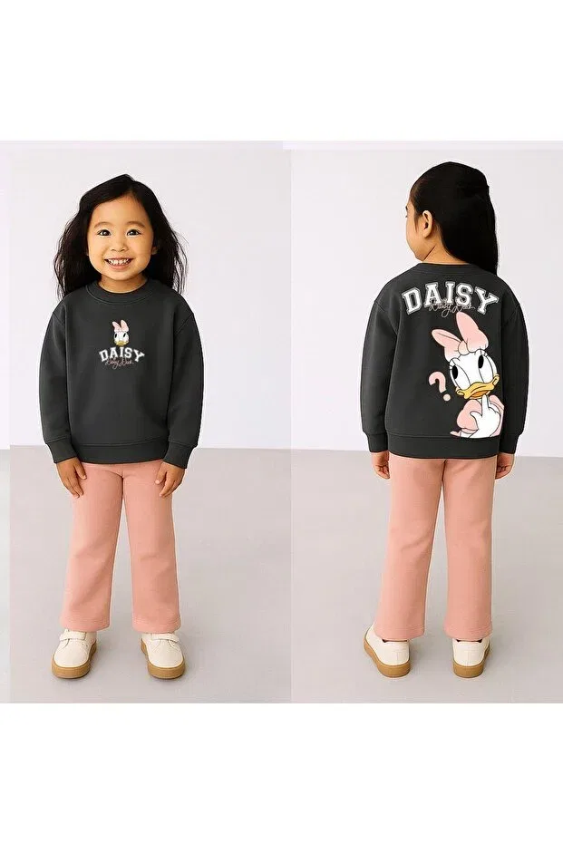 Детский спортивный комплект для девочек хлопковый Daisy tracksuit set Babyland, Pink