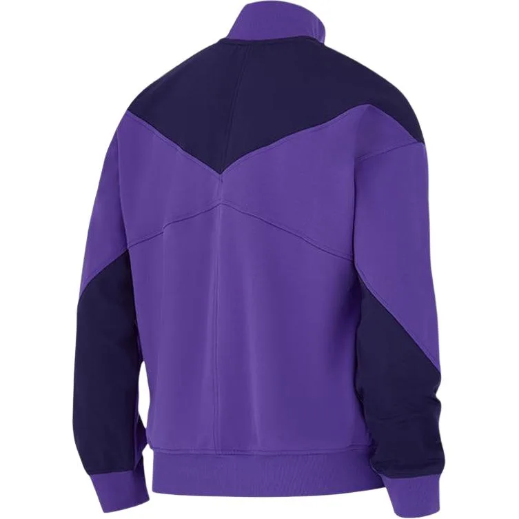 Nike Куртка Dri Fit мужская фиолетовая с воротником стойкой — фото 3