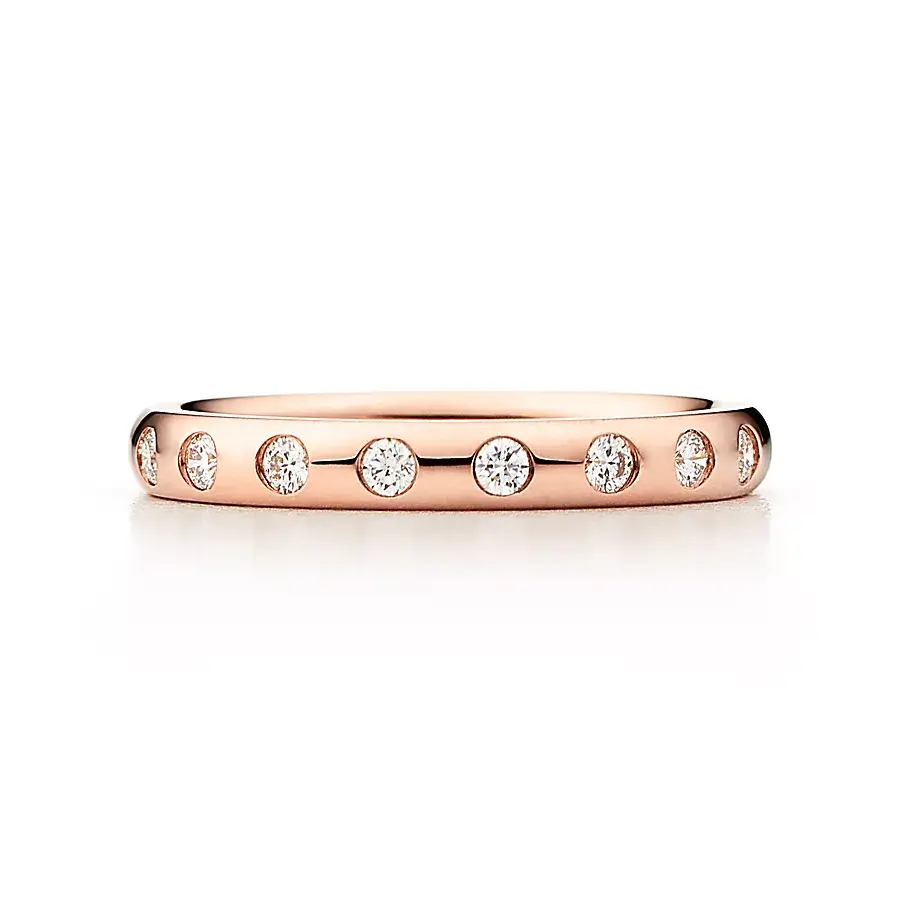 

Кольцо Tiffany & Co. x Elsa Peretti Stacking Band, розовое золото/бриллиант