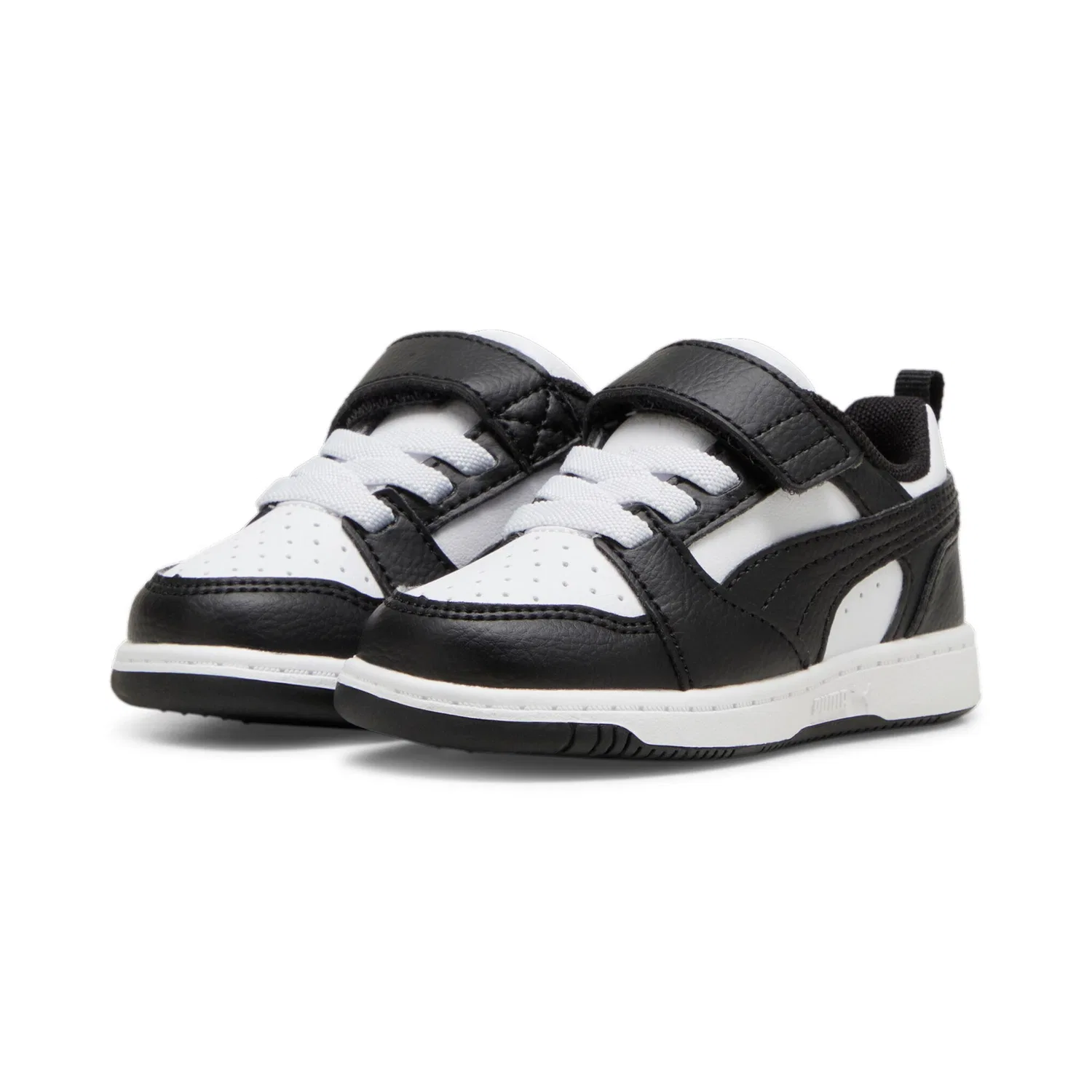 Детские кроссовки с низкой посадкой Rebound V6 PUMA, White/Black