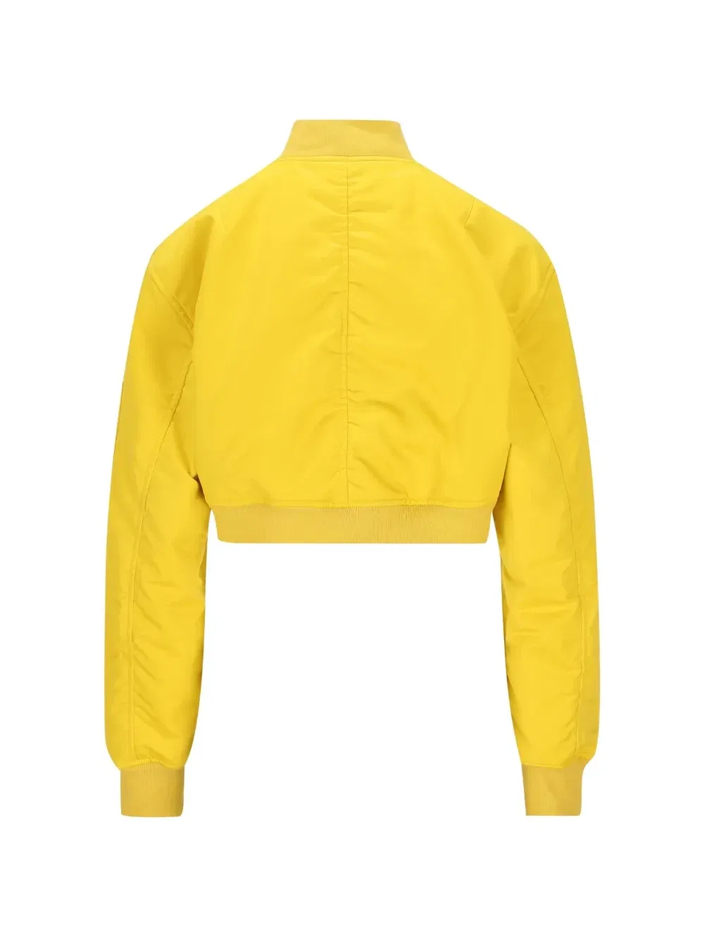 Укороченная объемная куртка-бомбер BALENCIAGA, желтый — фото 2