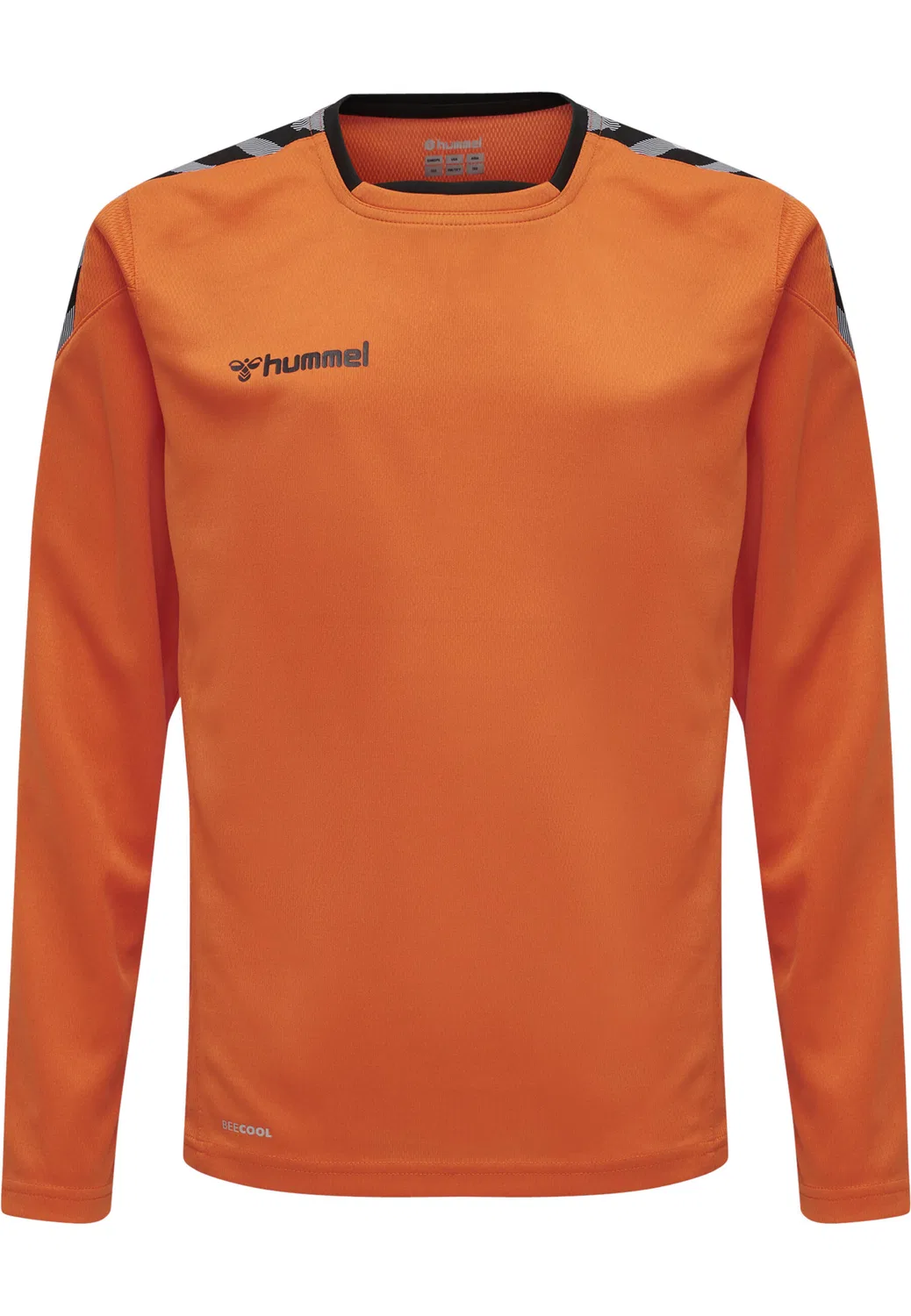 Детское лонгслив-трико с длинным рукавом Hmlauthentic Kids Poly Jersey, Hummel, Taupebeige / Schwarz — фото 4
