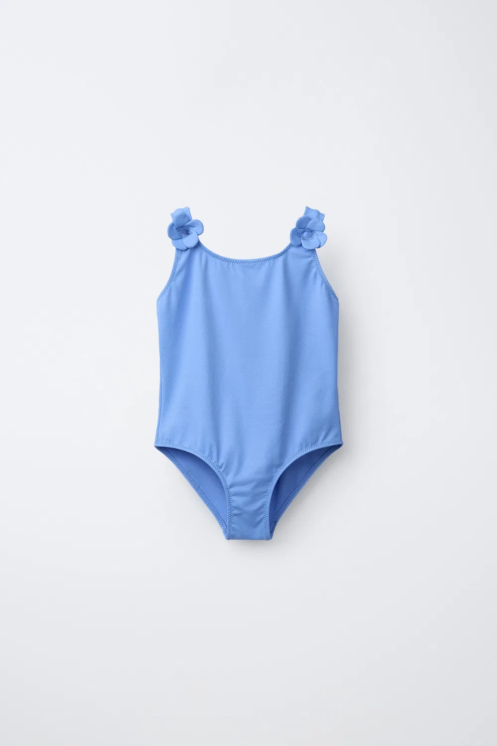 Для детей 6-14 лет / Купальник с объемным цветочным рисунком ZARA, Mid-Blue