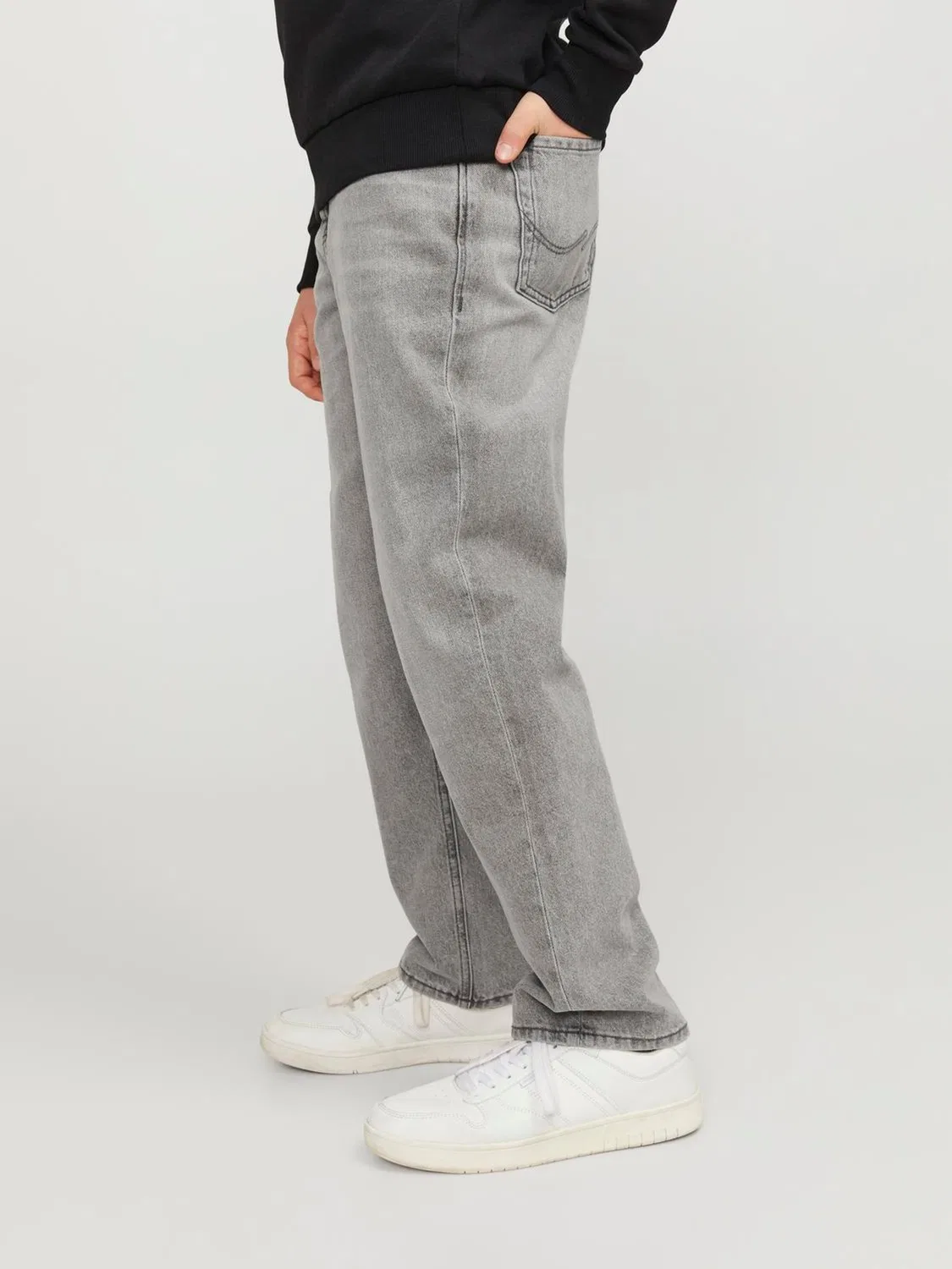 Джинсы свободного кроя Chris JACK & JONES JUNIOR, серый — фото 2