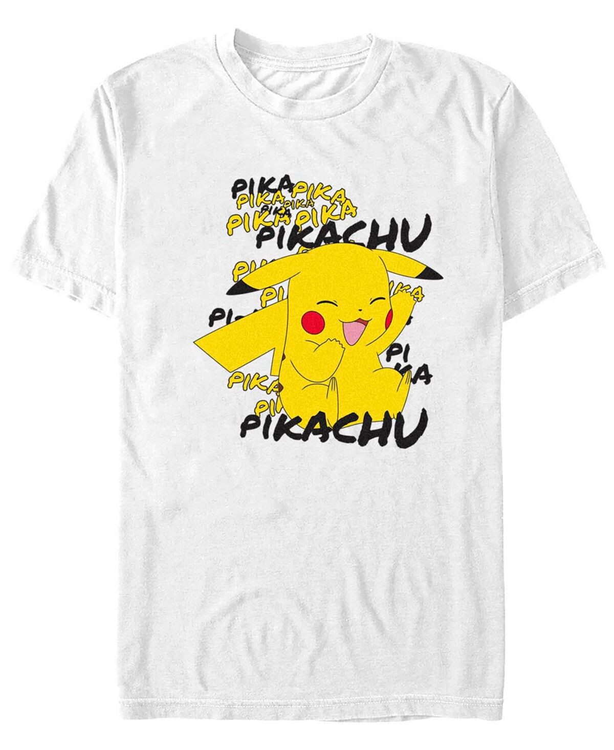 

Мужская футболка с коротким рукавом pokemon pikachu cracks a joke Fifth Sun, белый