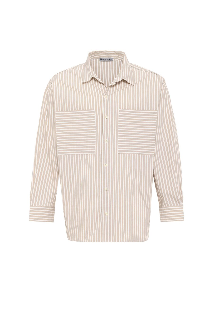 

Рубашка на пуговицах классического кроя Dandalo, бежевый