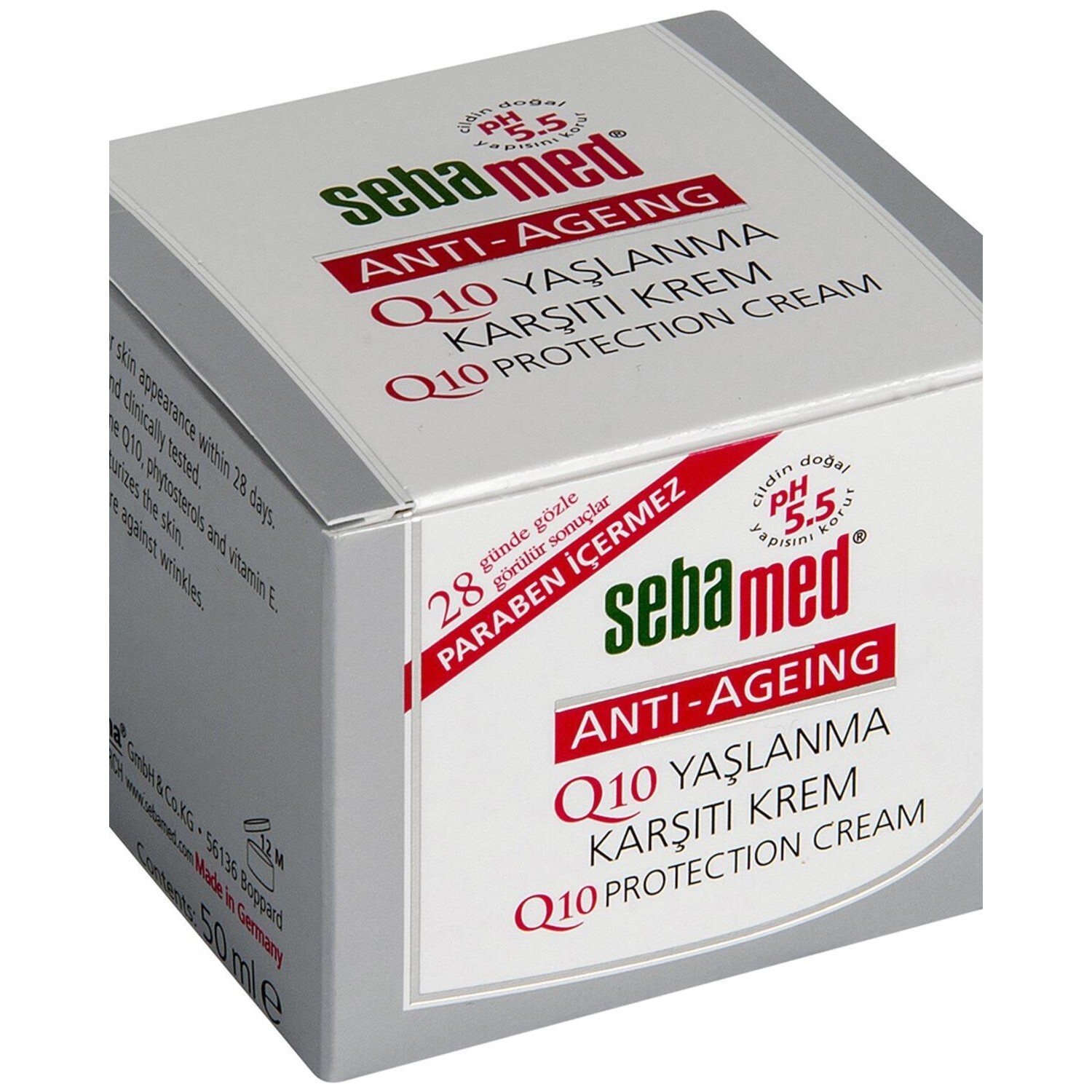

Антивозрастной защитный крем Sebamed Q10 для рук, 50 мл