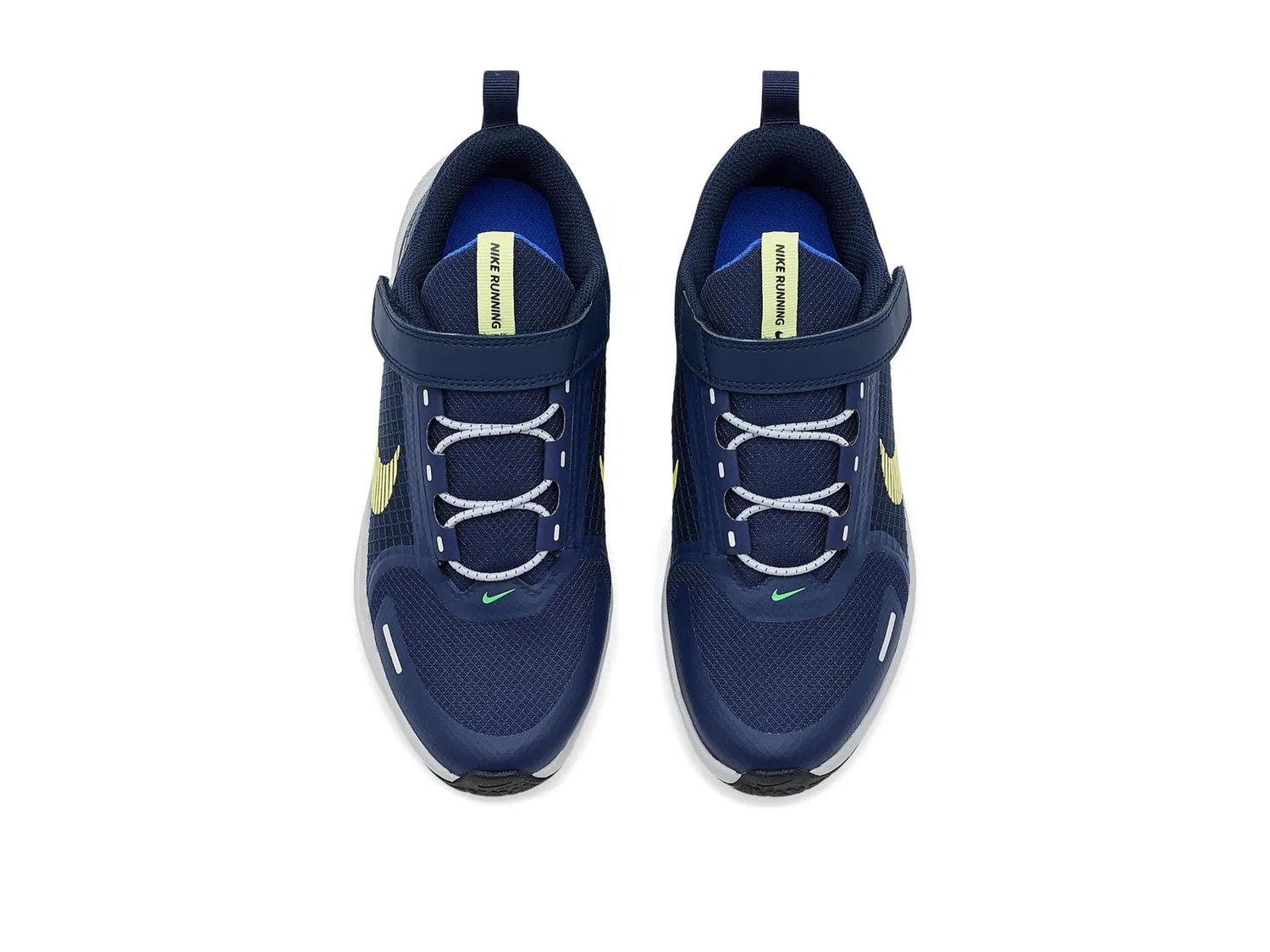 Кроссовки Star Runner Utility (для маленьких детей) Nike Kids, Obsidian/Light Lemon Twist/Midnight Navy/Racer Blue/Green Spark — фото 3