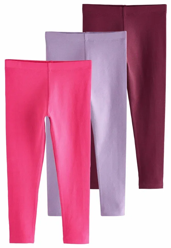 Брюки из хлопка с эластаном 3 pack Next Pink Lilac, Berry, розовый/сиреневый