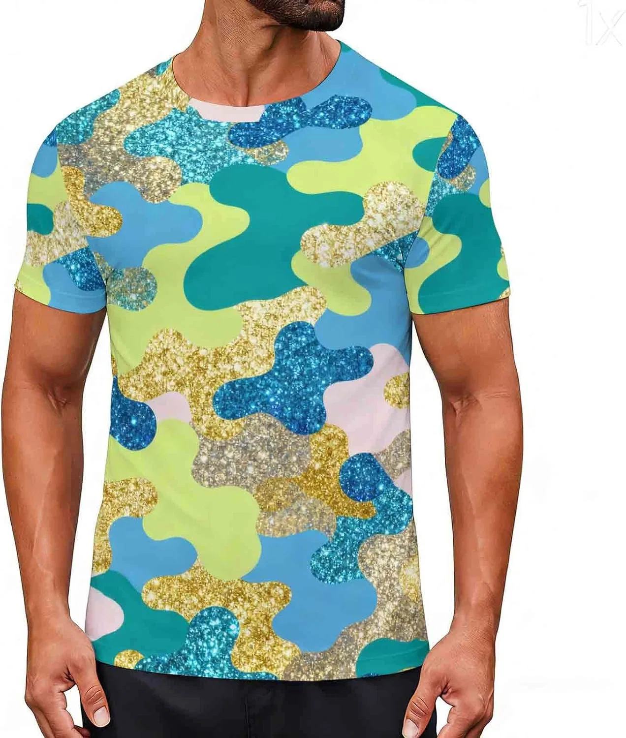 Мужская футболка с камуфляжным принтом Summer Hunting, Camouflage19