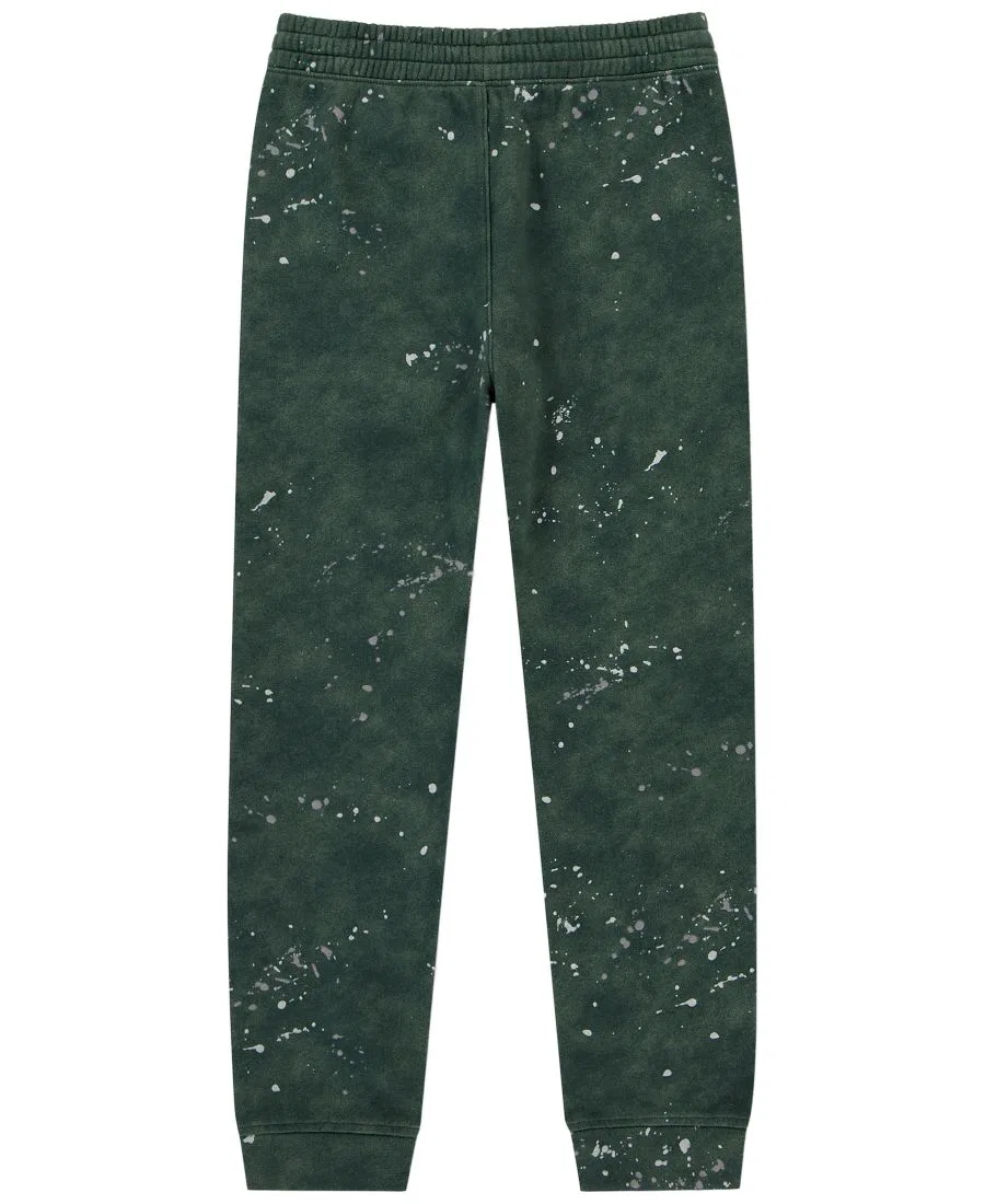 Детские джоггеры из флиса с принтом Paint Splatter abercrombie kids, Olive Paint Splatter — фото 2