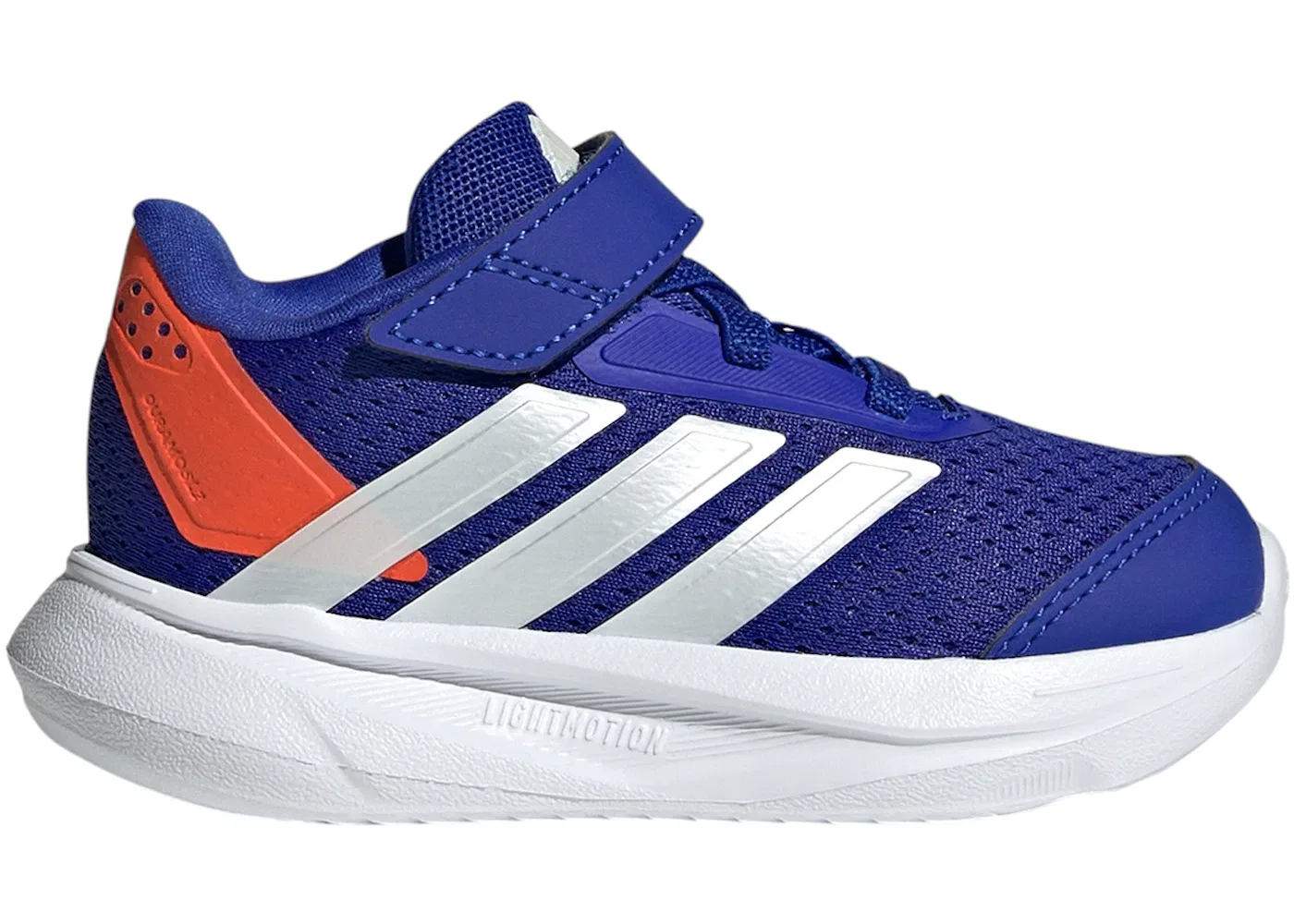Детские кроссовки для мальчиков с амортизацией Adidas Duramo 2.0, Lucid Blue/Zero Metalic/Impact Orange