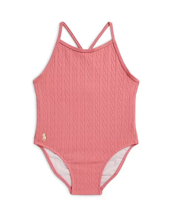 Мини-Купальник Polo с жаккардовым узором "косичка" - для малышей Ralph Lauren, Pink