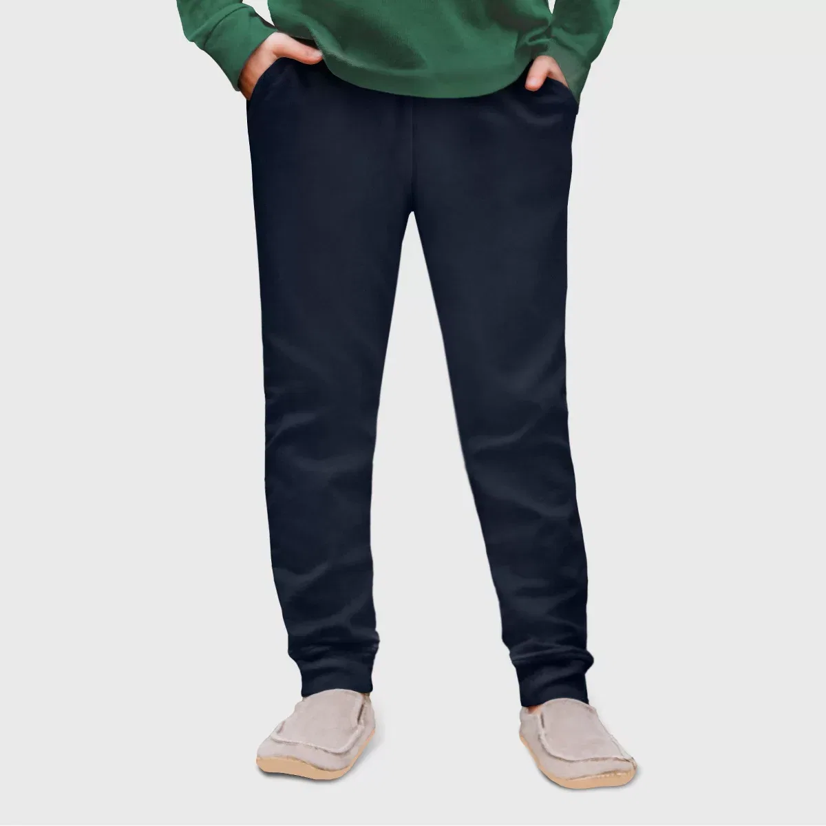 Детские джоггеры с карманами из флиса Cotton Fleece Pocket Jogger City Threads, Dark Navy