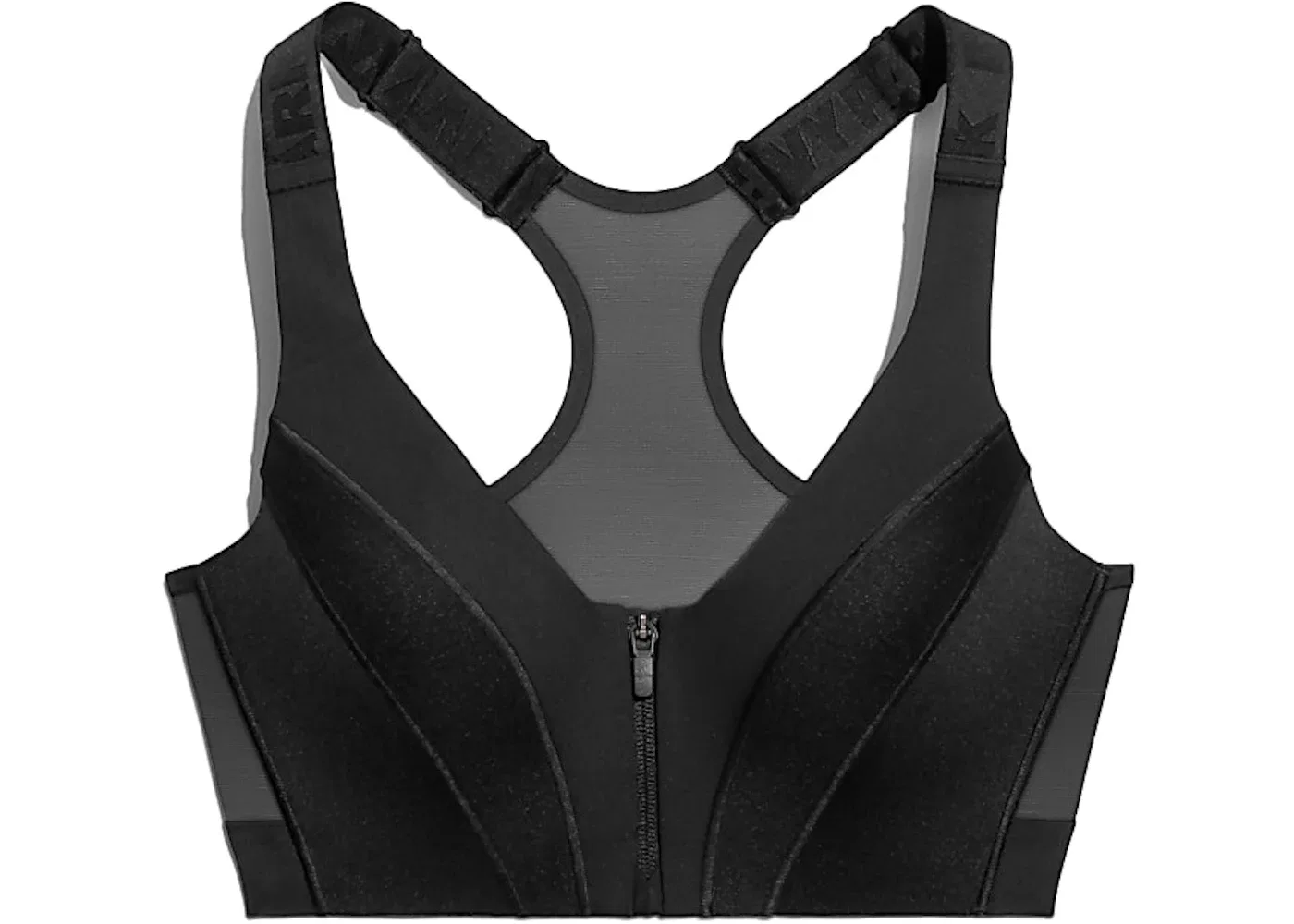 Женский спортивный бюстгальтер на молнии с поддержкой Zip Bra Adidas, Black