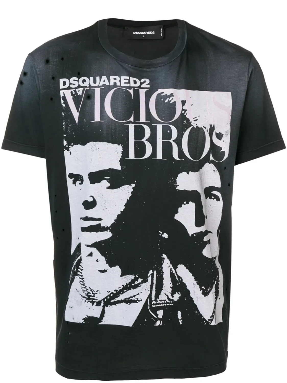 Футболка 'Vicious Bros' Dsquared2, черный