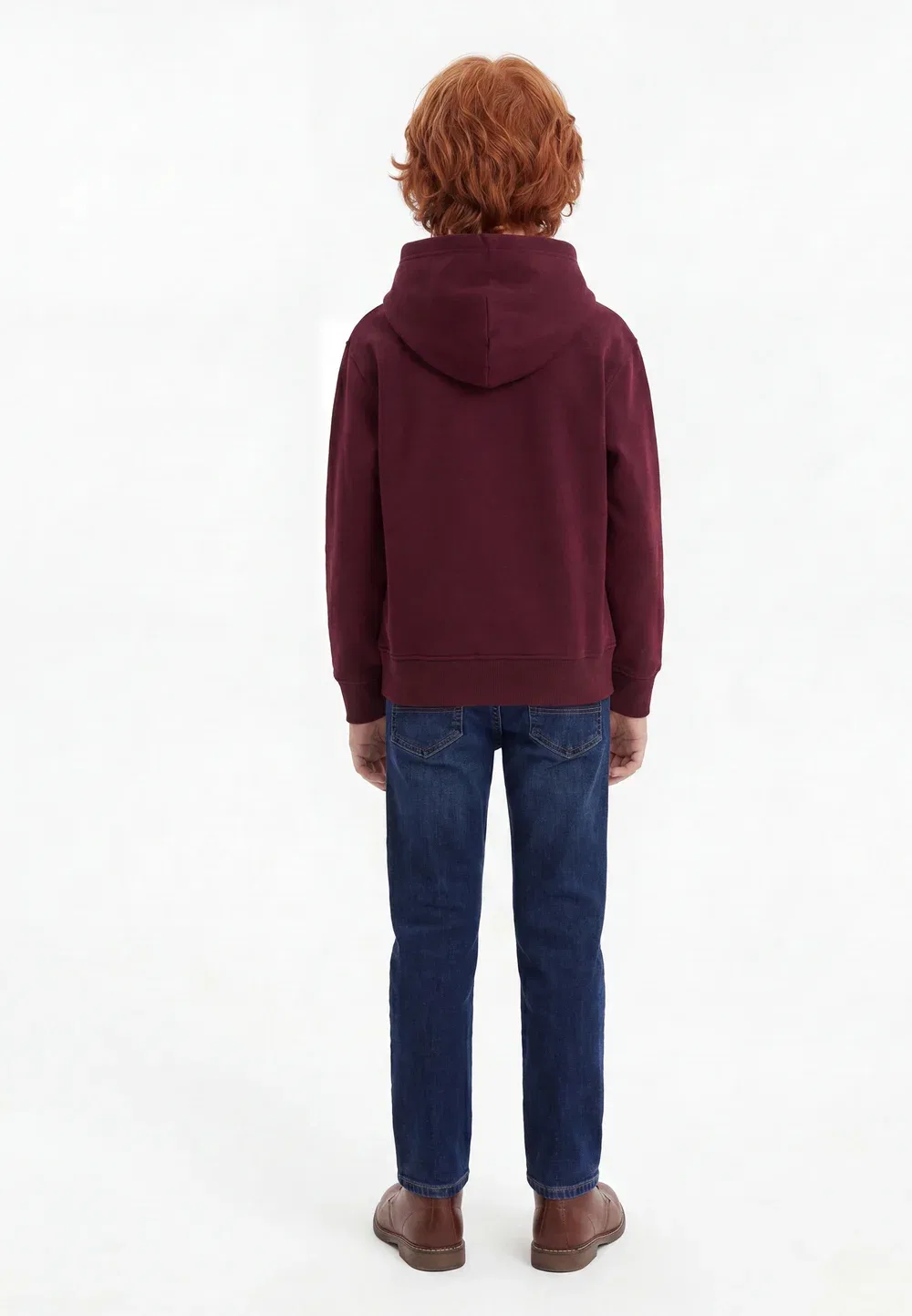 Толстовка с логотипом большого размера, размеры 7-14 лет - худи Polo Ralph Lauren, Rich Ruby — фото 2