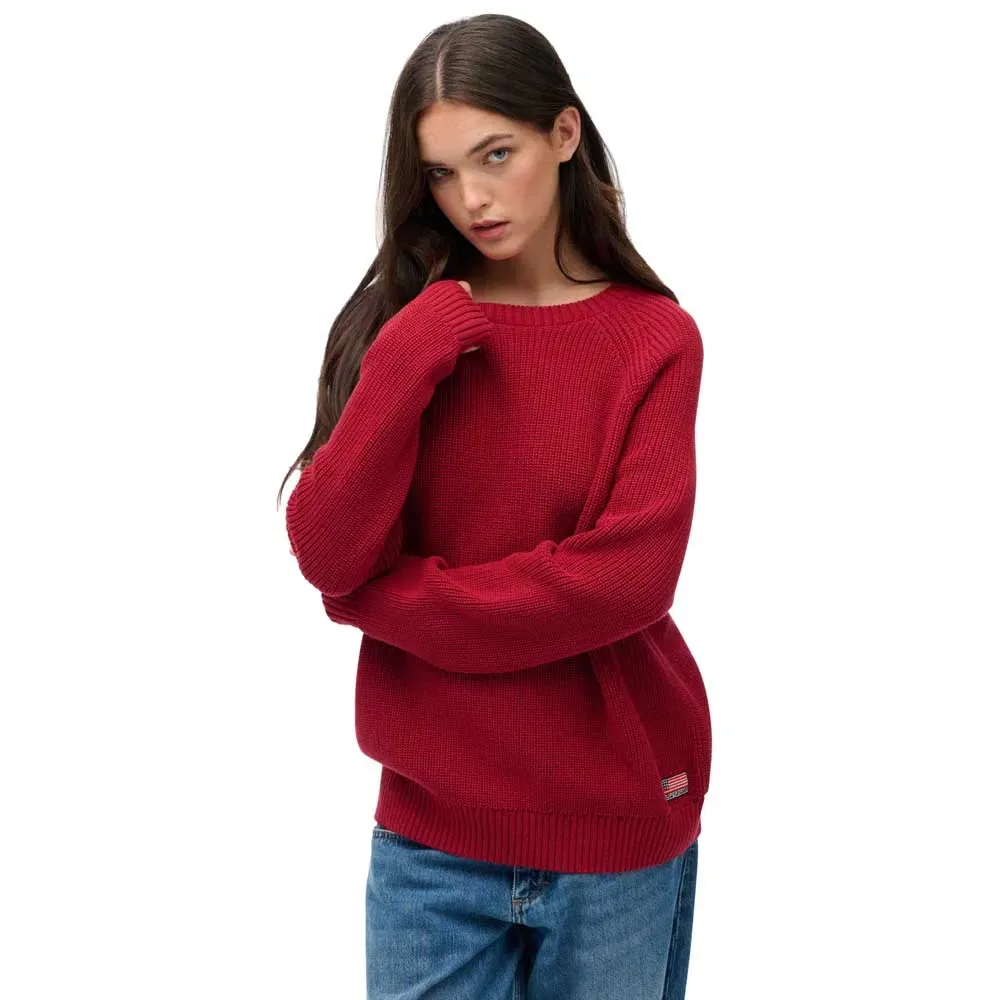 Свитер Relaxed Fit Superdry, красный