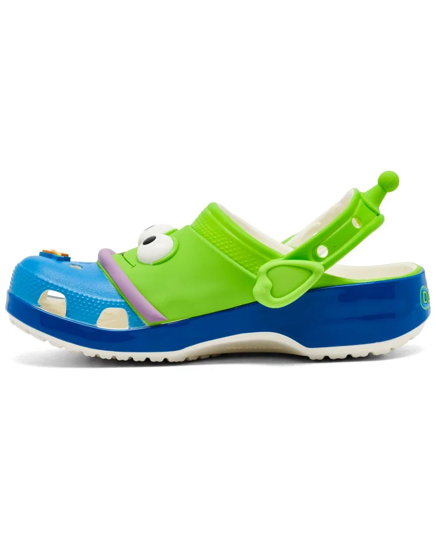 Клоги с принтом Alien Classic Clogs Crocs, Green Blue — фото 3