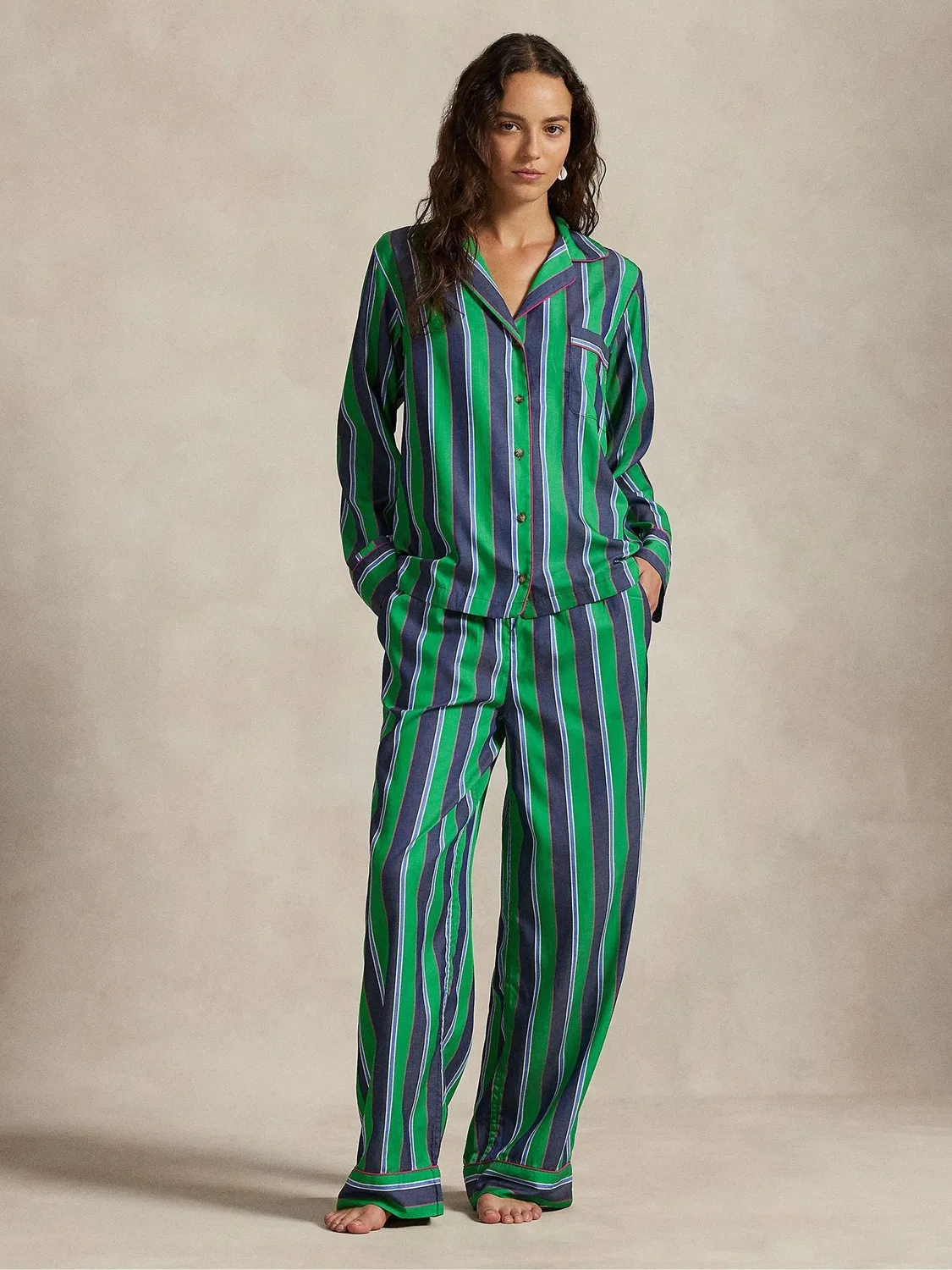 Пижама Polo Ralph Lauren Madison, зеленый