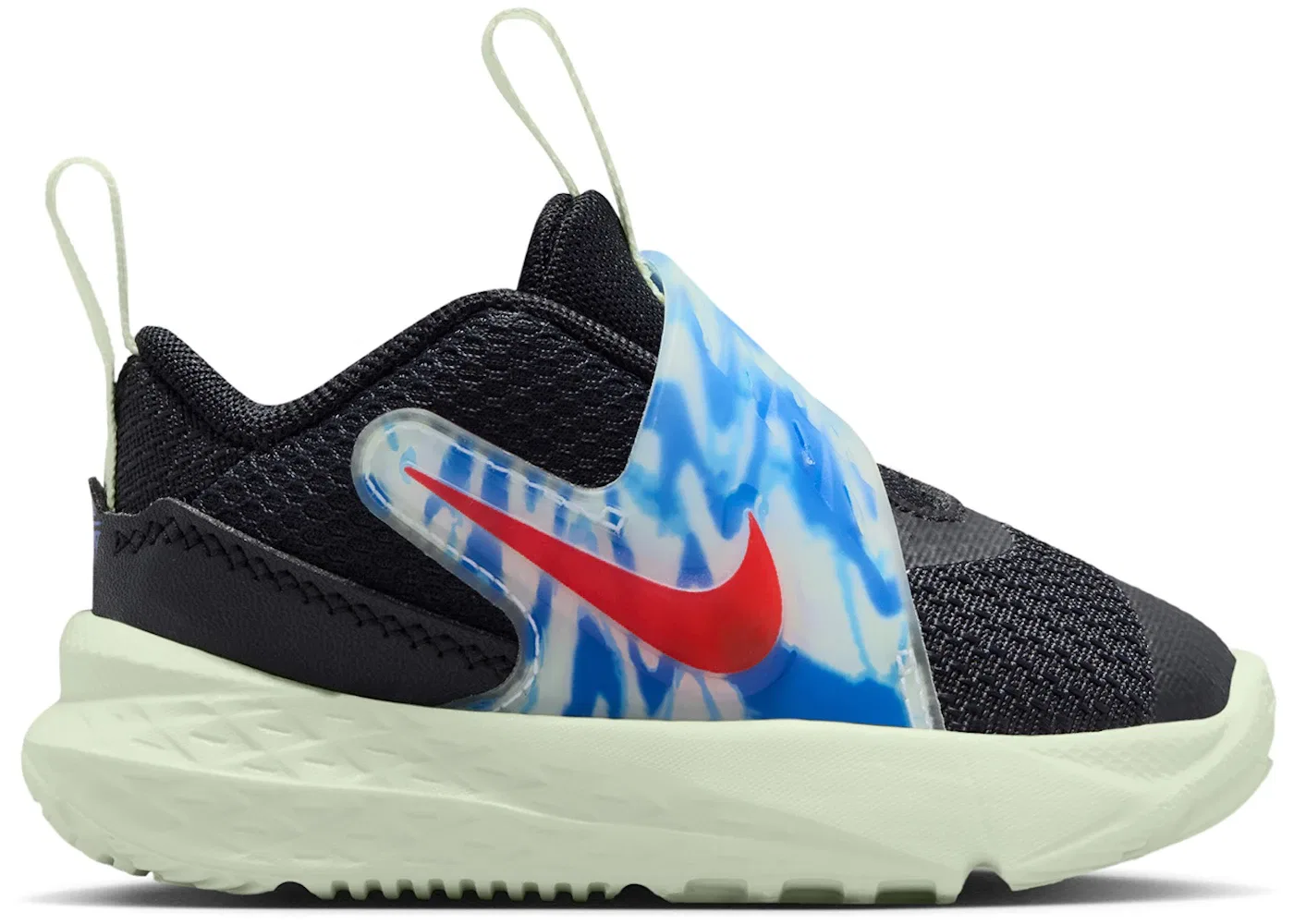 Детские кроссовки Nike Team Hustle D 12 Nike, Black/Game Royal/Volt Tint/Bright Crimson