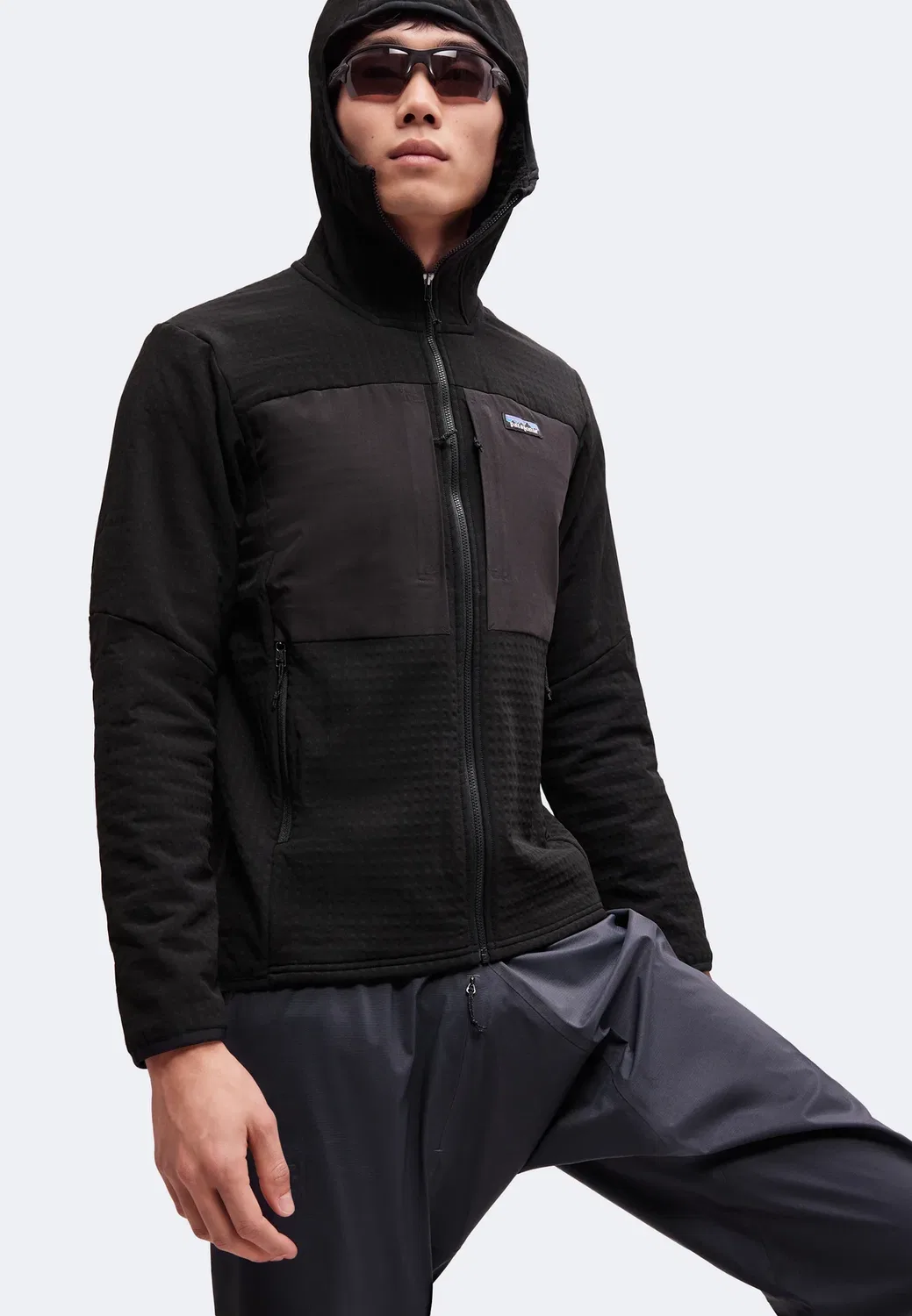 Худи R2 techface - флисовая куртка Patagonia, Black — фото 4