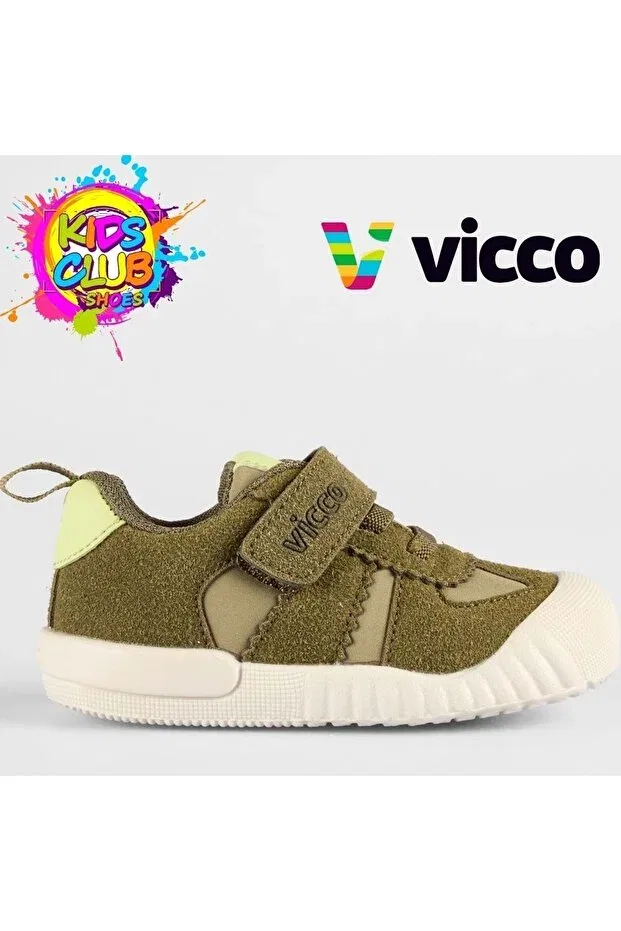 Детские кеды для мальчиков текстильные Vicco, Khaki