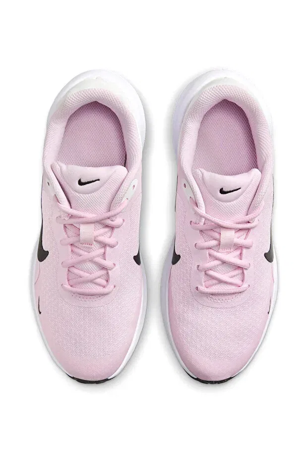 Детские кроссовки для девочек текстильные Revolution 7 gs Nike, Pink Foam/Summit White/White/Black — фото 3