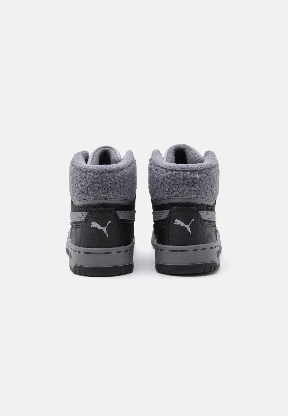 Rebound slam mid cozy jr unisex - высокие кроссовки Puma, Gray Echo/Slate Sky/Black — фото 3