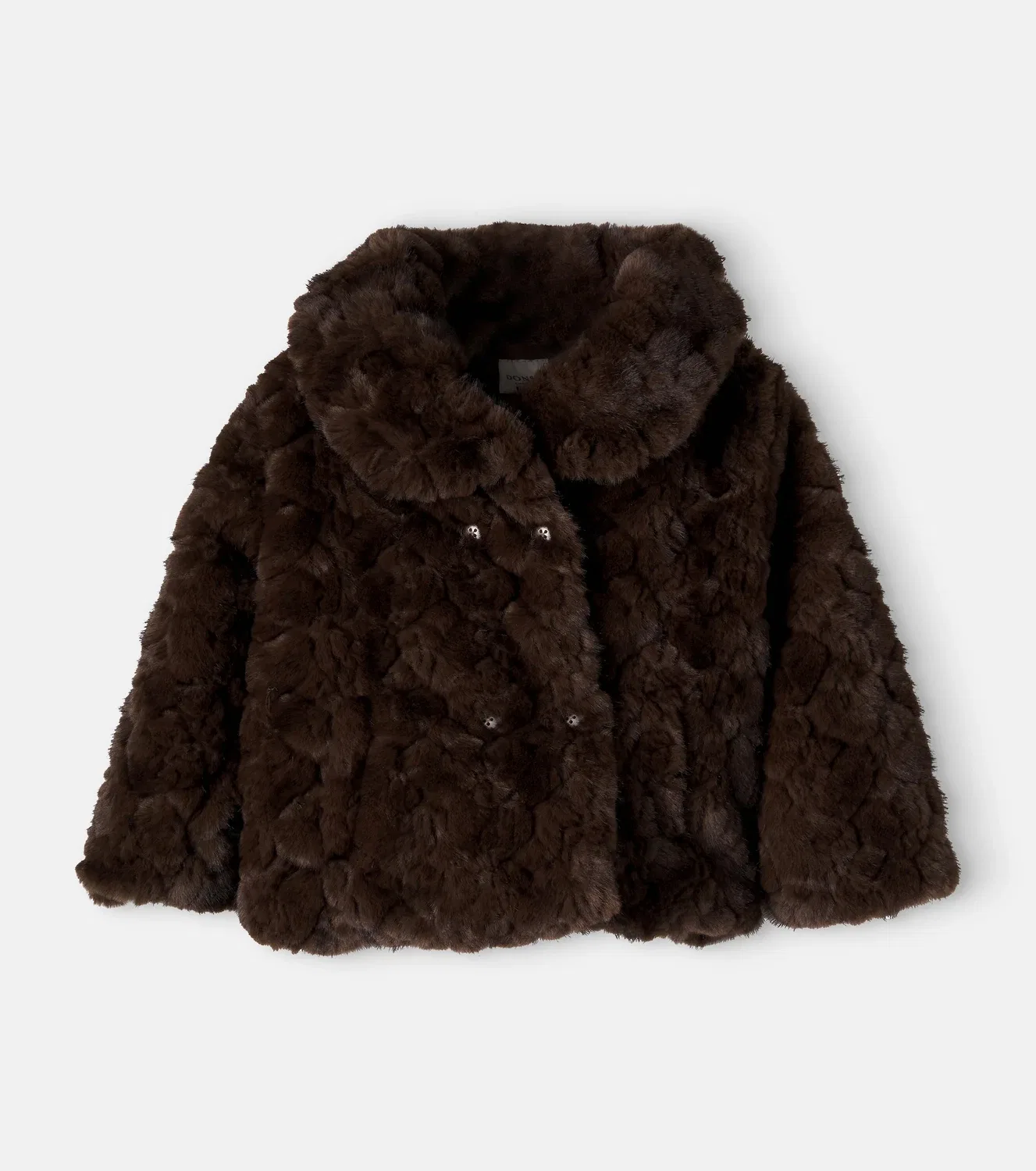 Легкая куртка с двубортной застежкой Espresso Teddy Donsje, коричневый