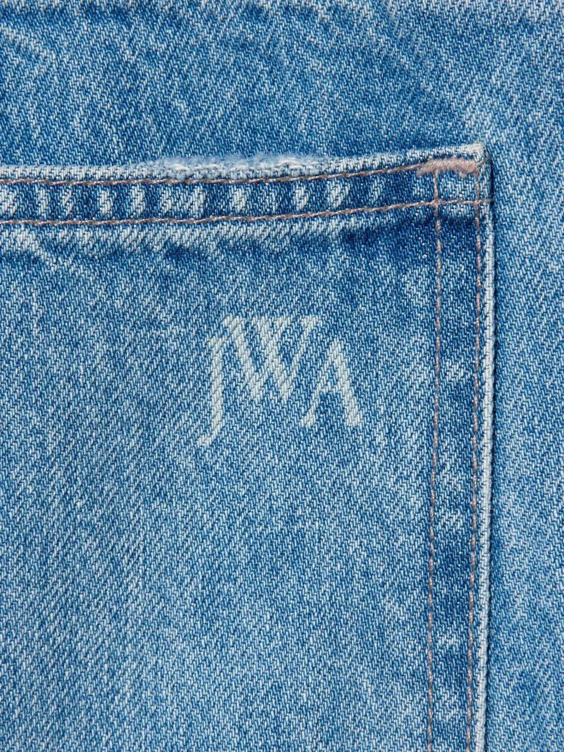Джинсы прямые удлиненные Uniqlo x JW Anderson, 65 синий — фото 4