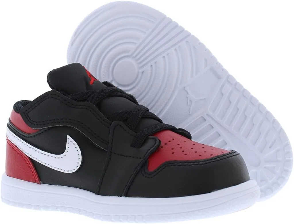 Детские кроссовки для мальчиков Air Jordan Low Alt Nike, Black/Gym Red/White — фото 2