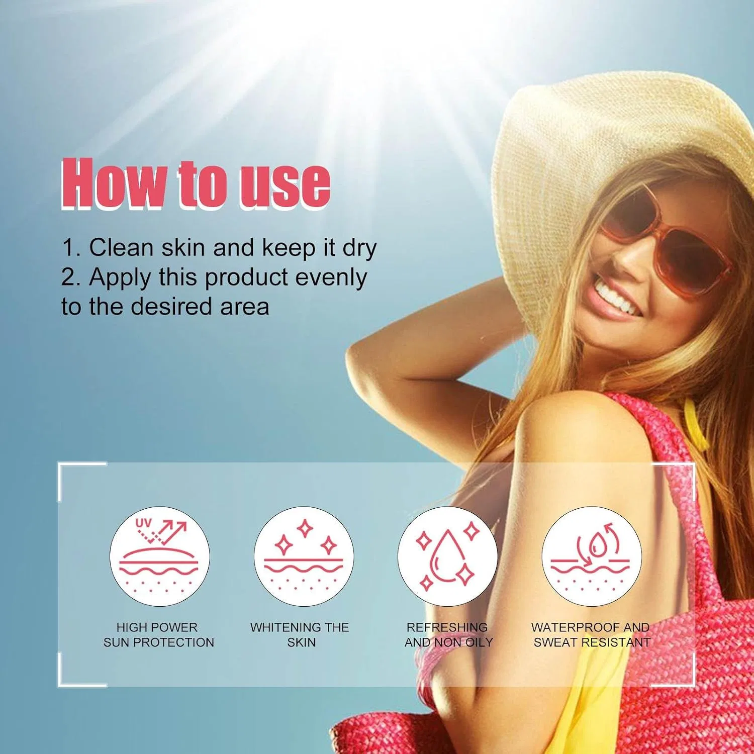 Солнцезащитный стик SPF 50+, Увлажняющий, 20 г, 2 шт Generisch — фото 3