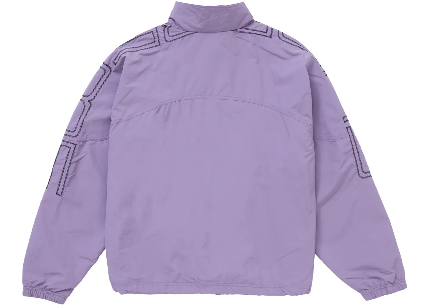 Мужская куртка с вышивкой Supreme Spellout Embroidered Track Jacket SS25, Dusty Purple — фото 3